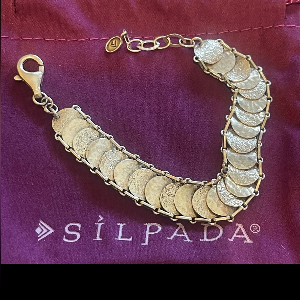 Silpada Silver Disc Bracelet